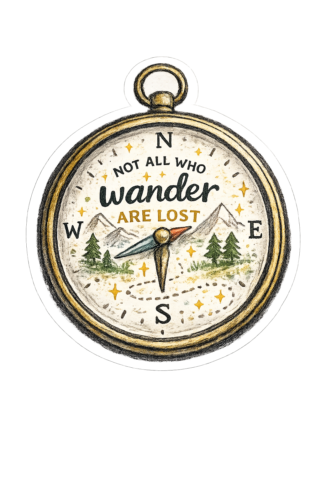 Wander Compass Art