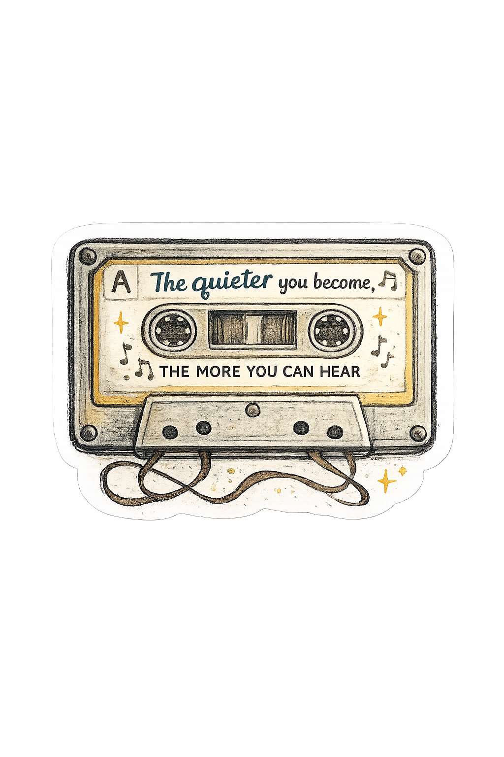 Quiet Cassette Tape Art