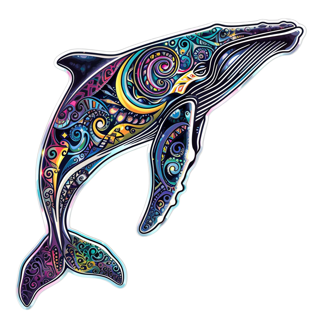 Mandala Humpback Whale Colorful