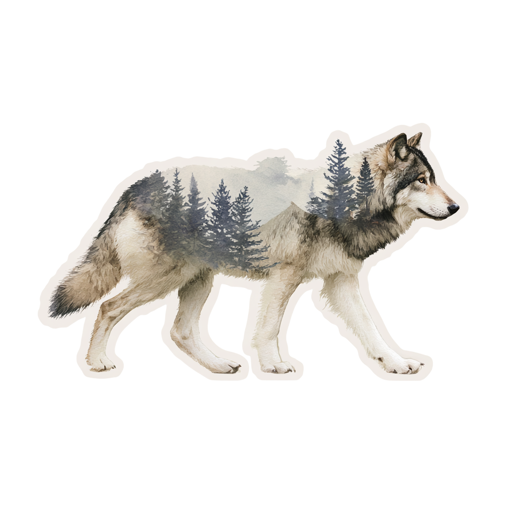 Wolf Forest Art