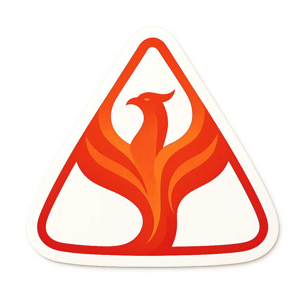 Geometric Phoenix Emblem 