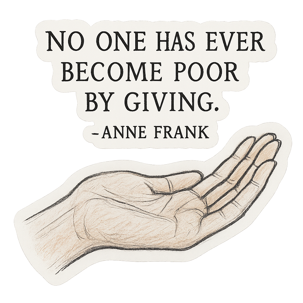 Anne Frank Giving Quote