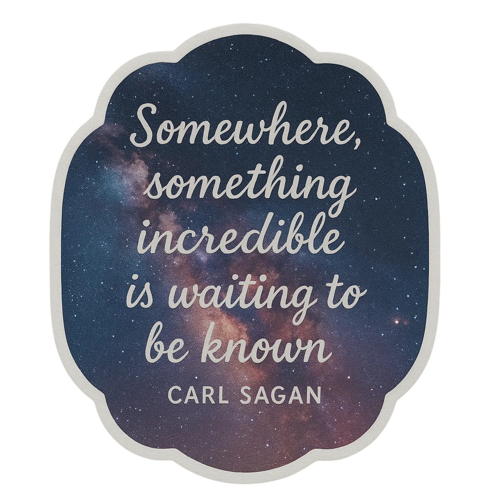 Cosmic Inspiration - Carl Sagan Quote