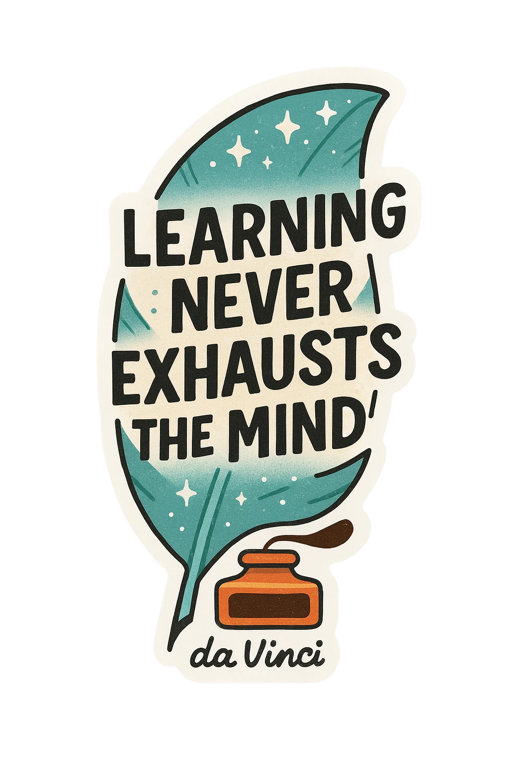 Inspirational Learning Quote Leaf