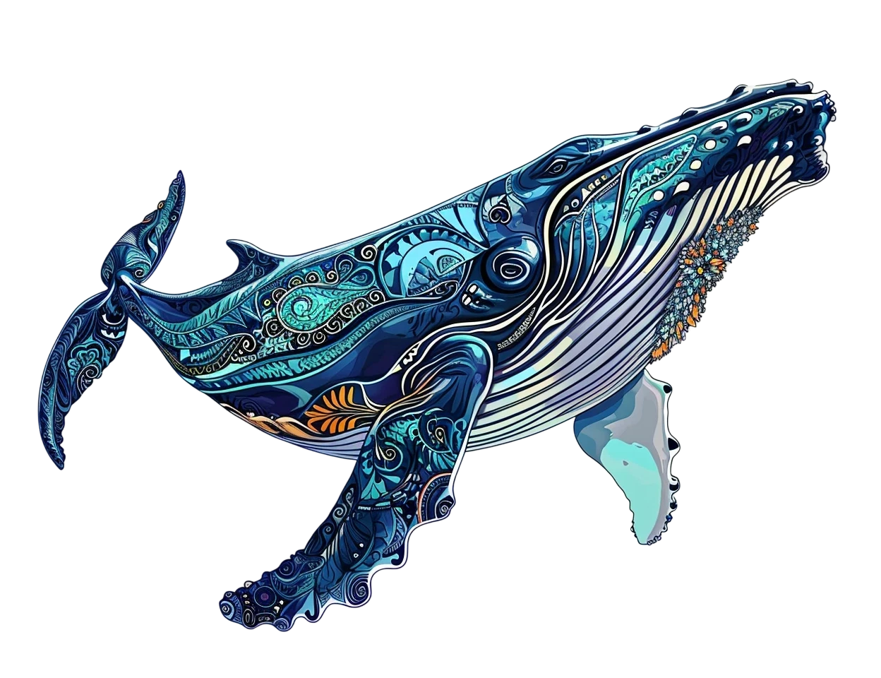 Artistic Whale - Nature Inspired