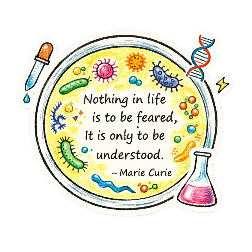 Motivational Science with Marie Curie's Quote