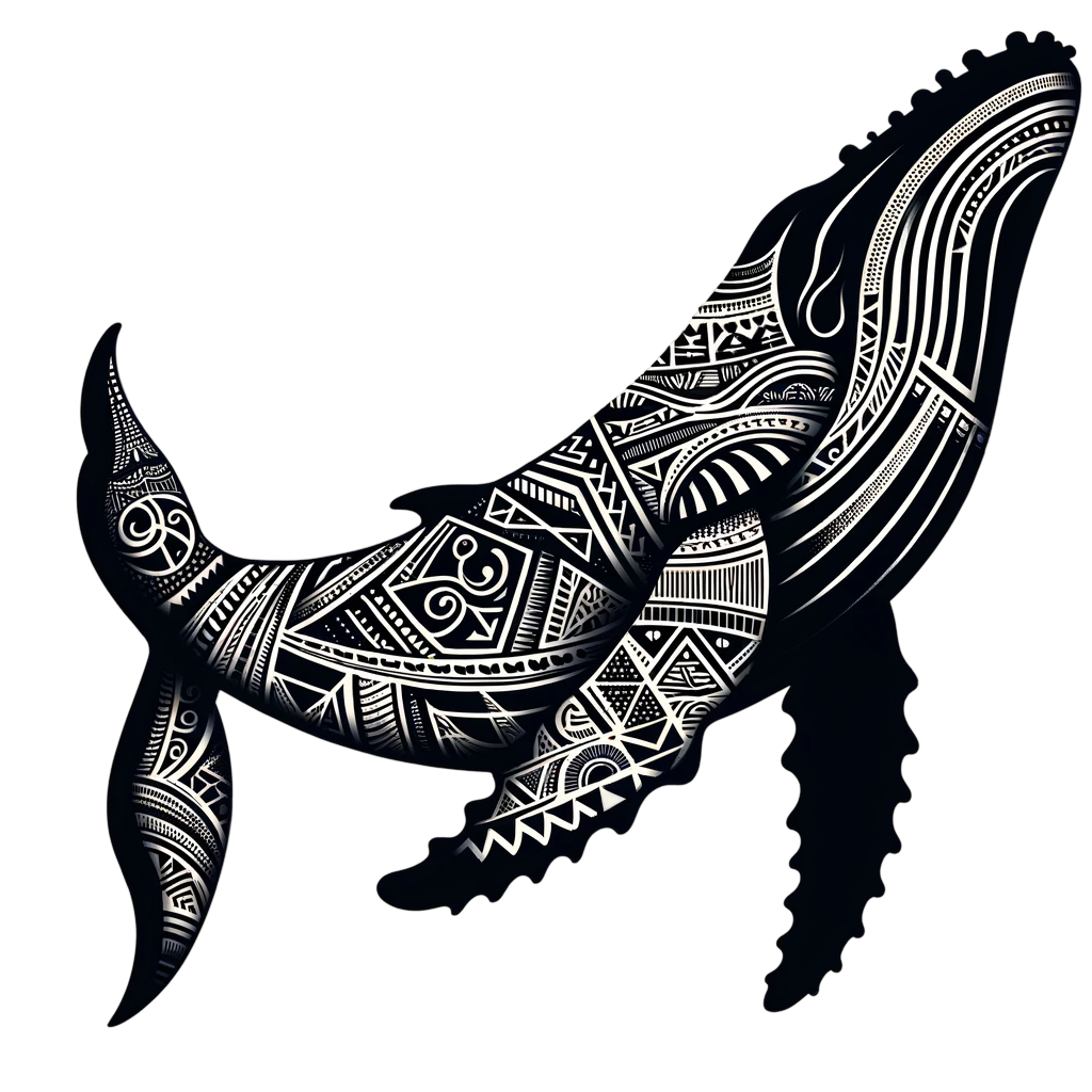Tribal Humpback Whale - 3 Inch