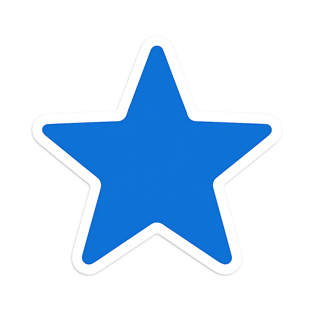 Blue Star Embellishment