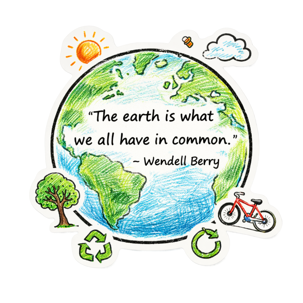 Eco-Friendly Earth Quote