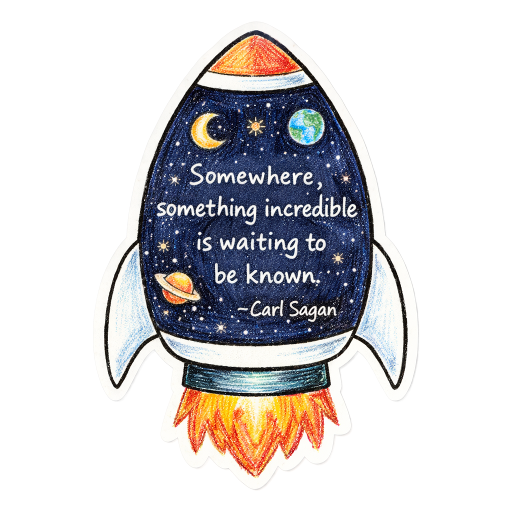 Carl Sagan Rocket Quote Space