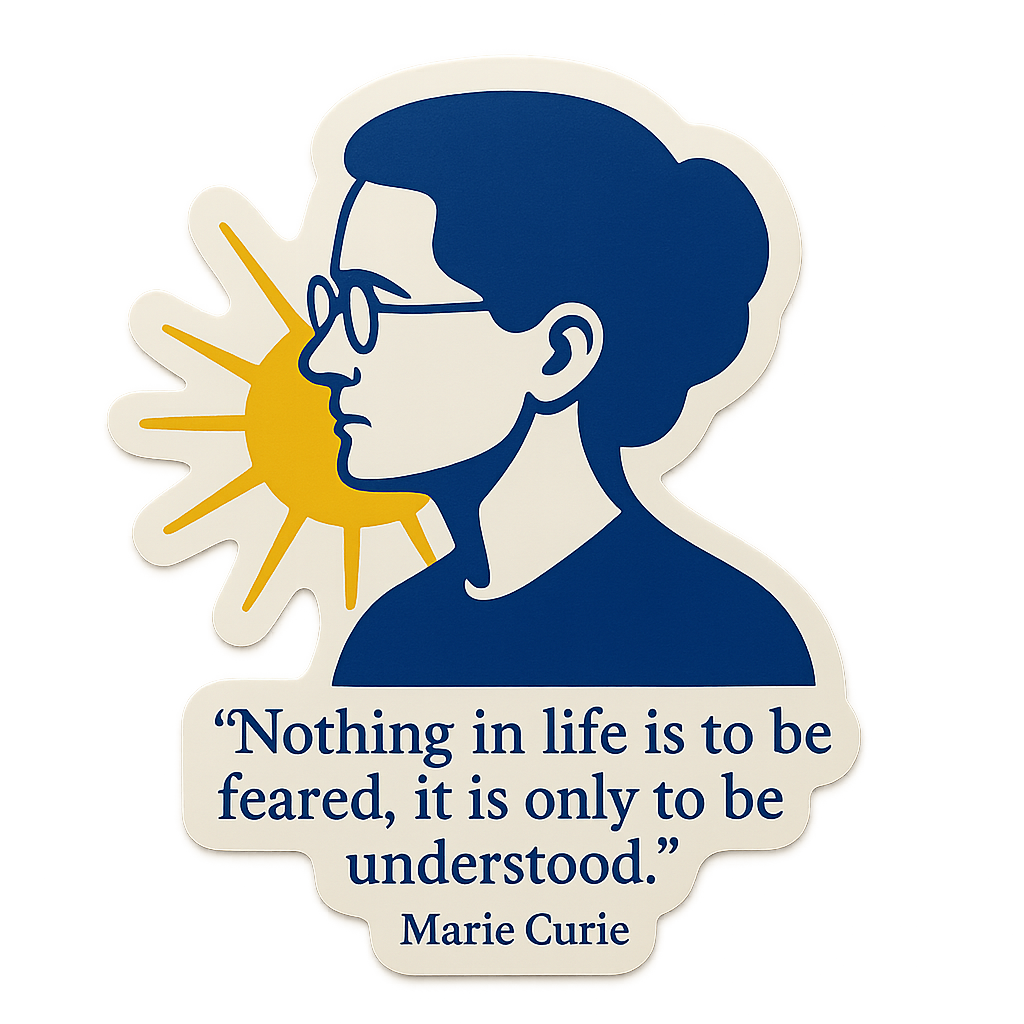 Marie Curie Quote Art