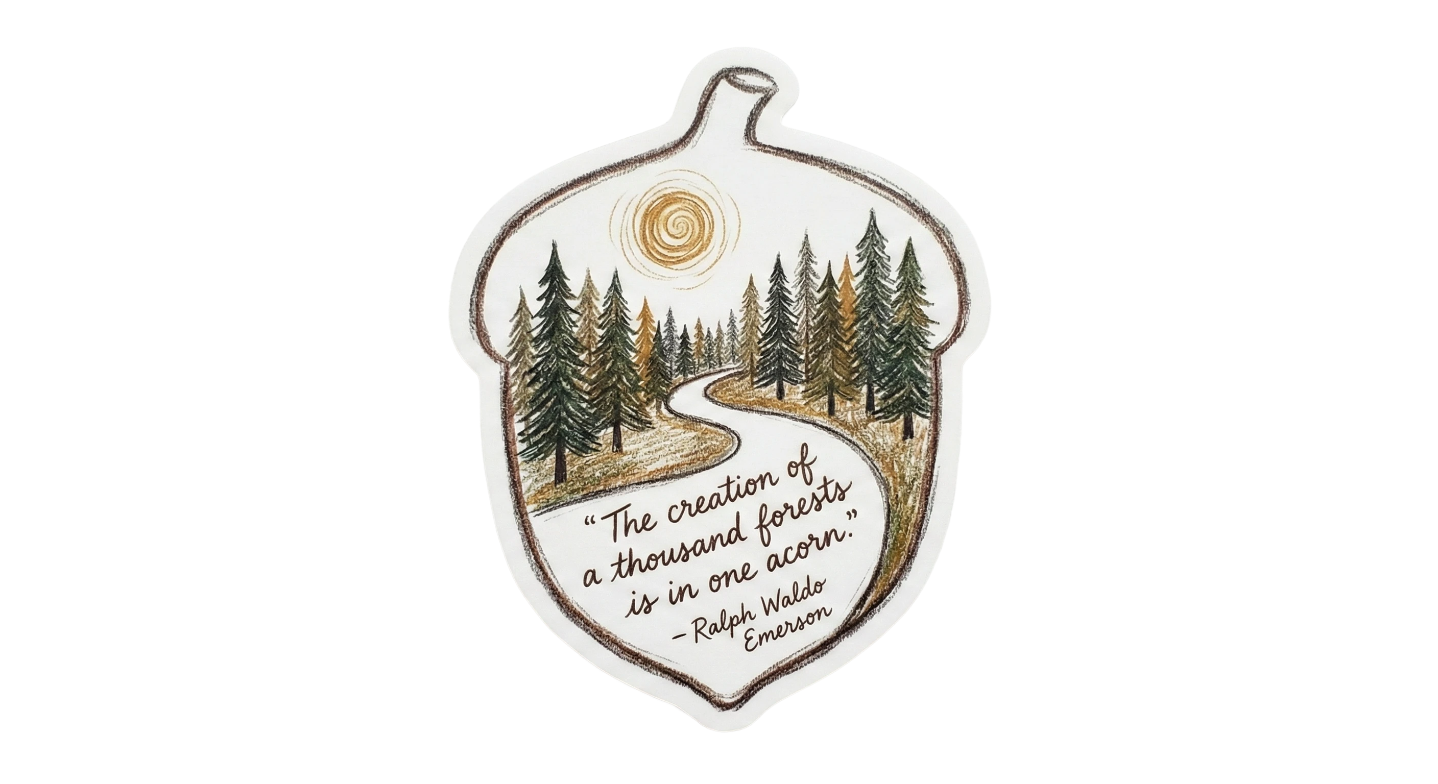 Nature-Inspired Acorn Quote